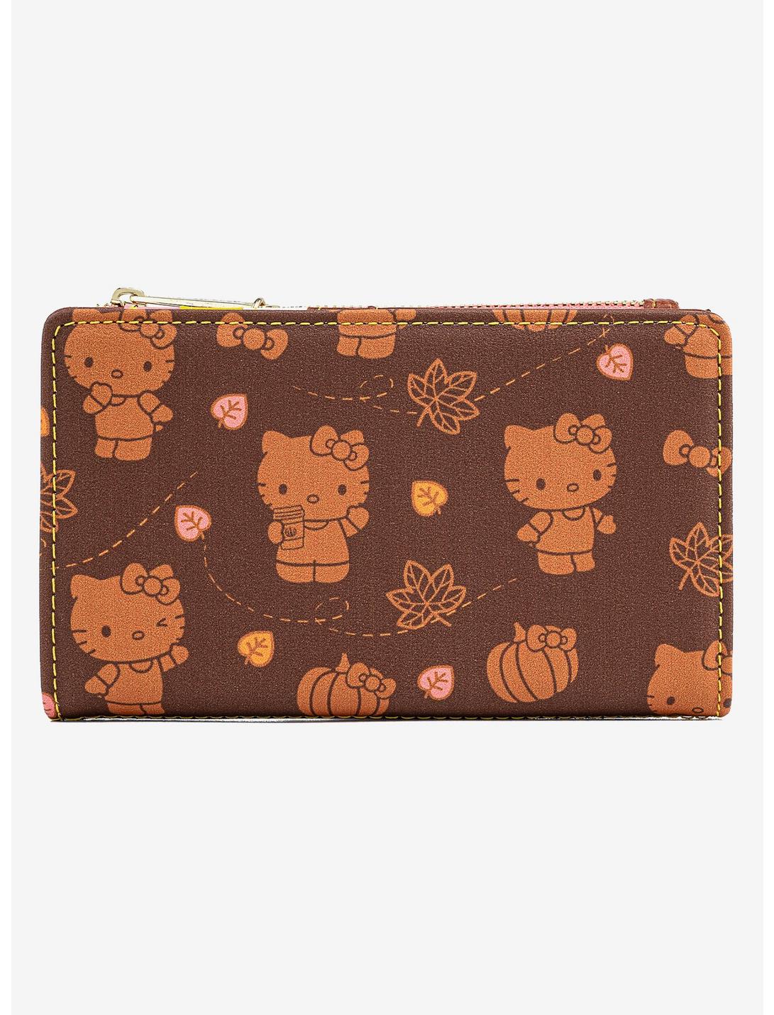 Loungefly Sanrio Hello Kitty Pumpkin Spice Allover Print Wallet, , hi-res