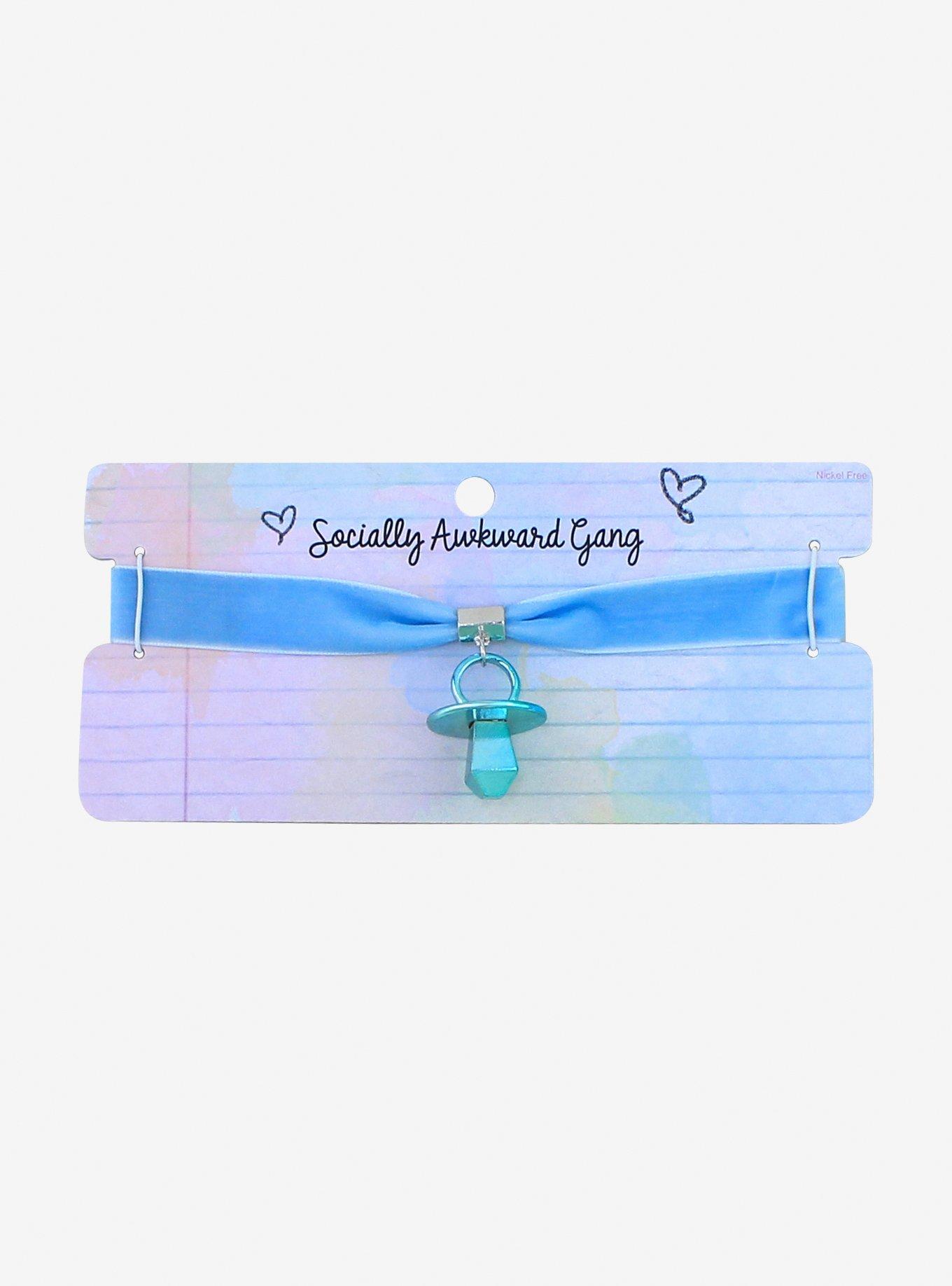 Blue Pacifier Choker