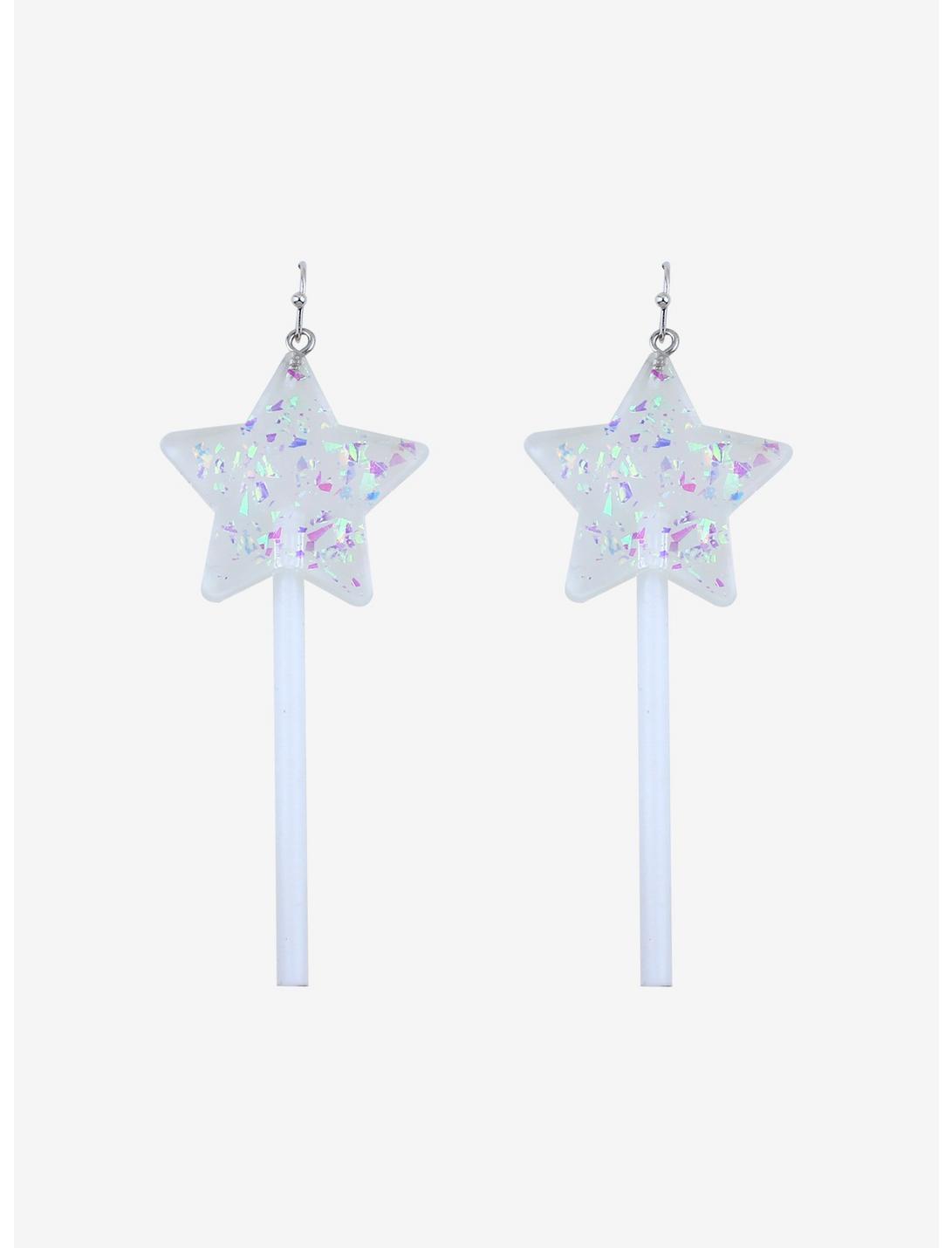 Sparkle Star Lollipop Drop Earrings, , hi-res