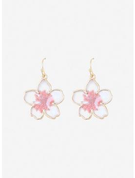 Dried Cherry Blossom Drop Earrings, , hi-res