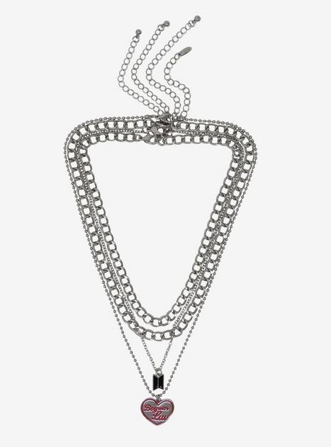 BTS Boy With Luv Chain Necklace Set | Hot Topic