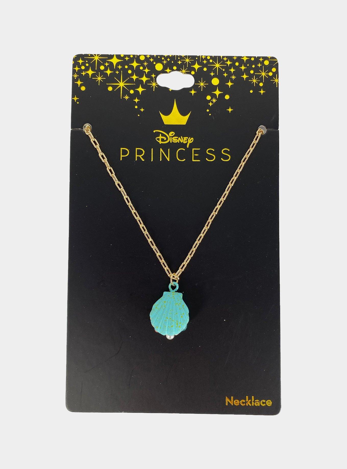 Disney Princess Ariel Shell Macaron Necklace, , hi-res