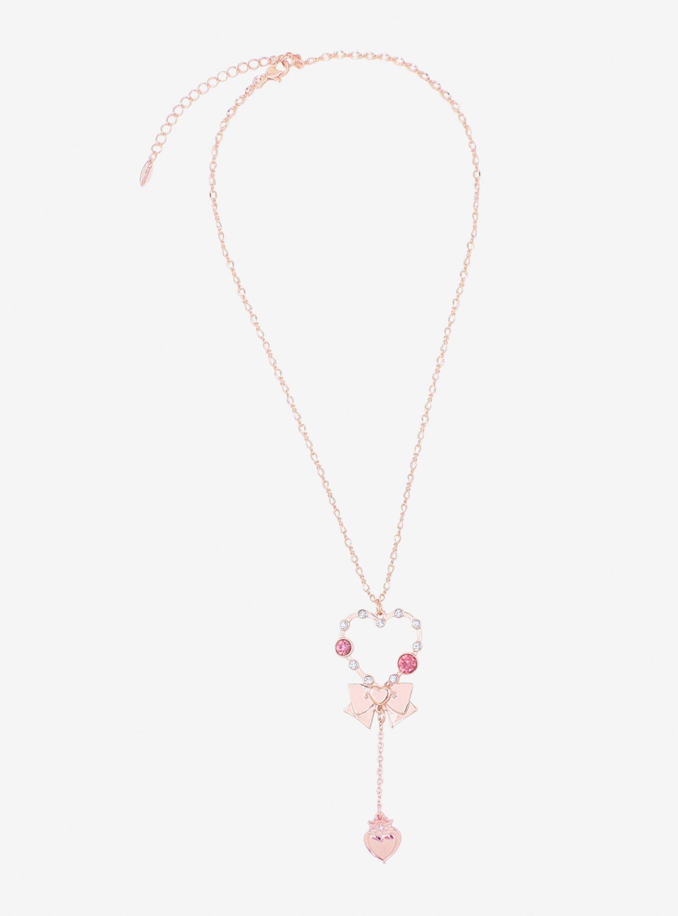 Sailor Moon Heart Bow Necklace, , hi-res