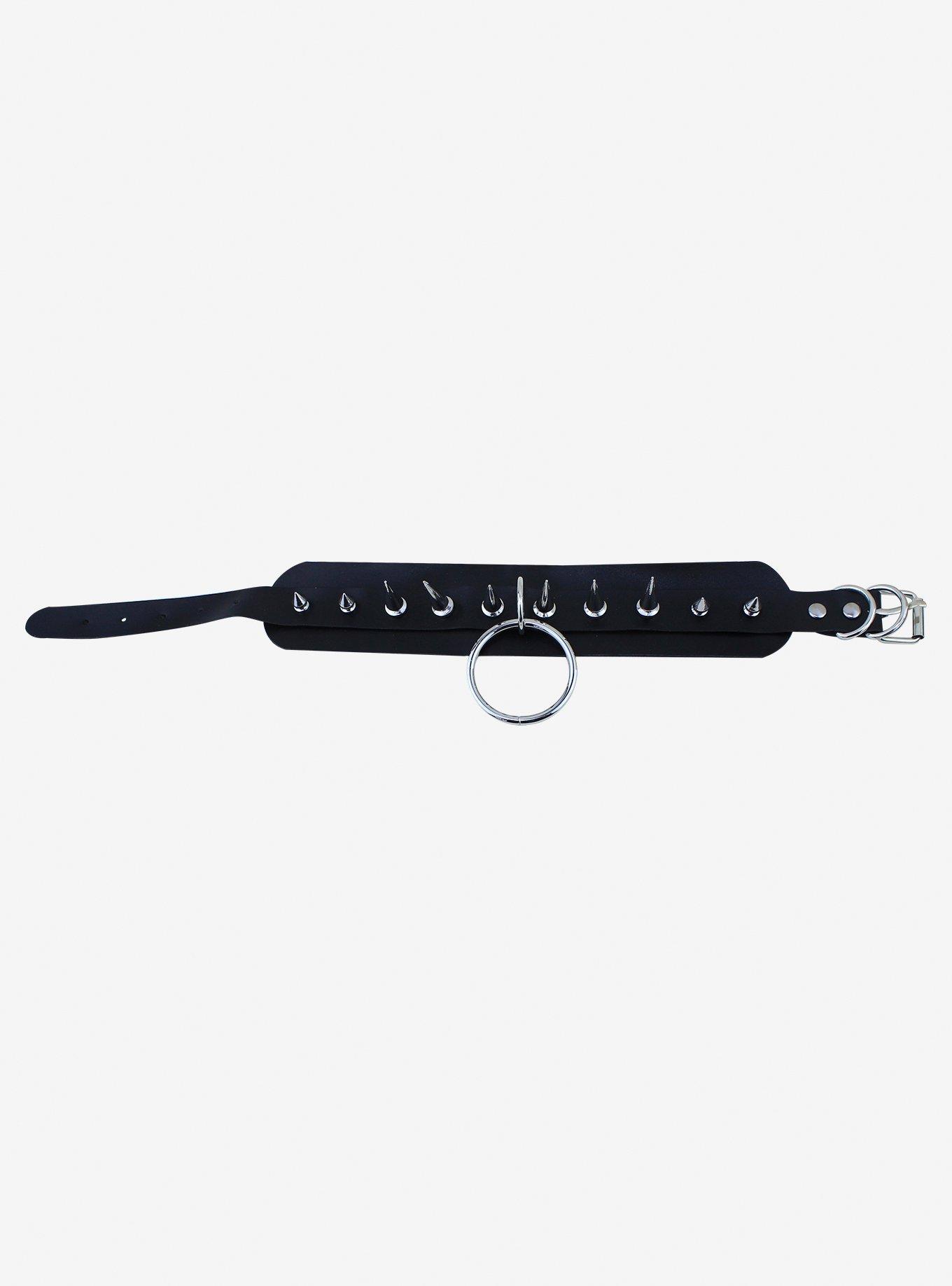 Spike & O-Ring Buckle Choker, , hi-res