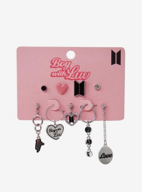 BTS Boy With Luv Mismatched Earring Set | Hot Topic