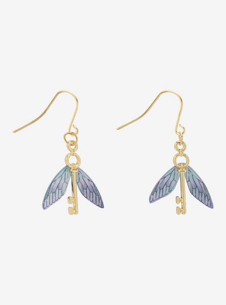 Harry Potter Winged Key Drop Earrings | Hot Topic