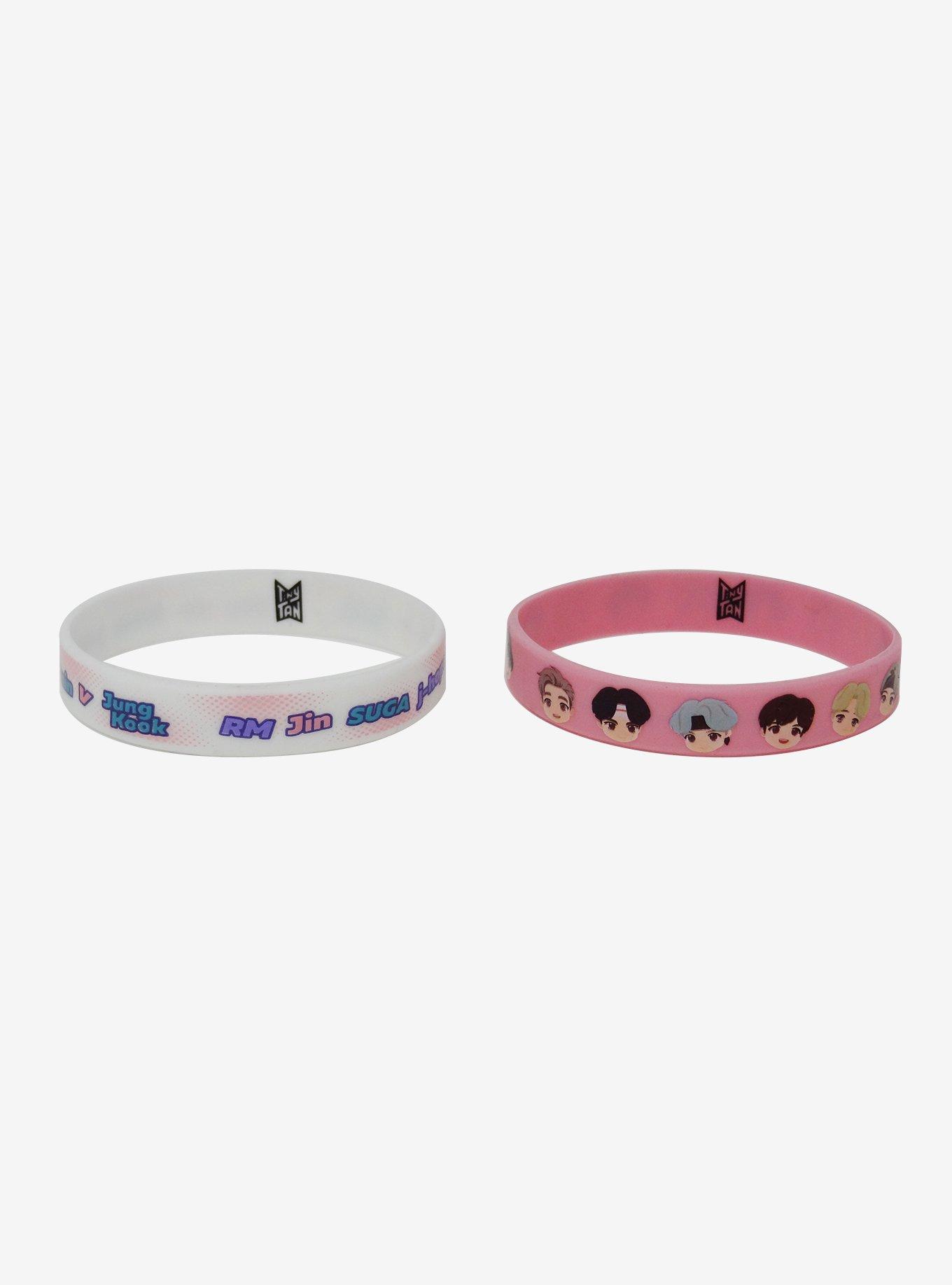 BTS Character Rubber Bracelet Set, , hi-res
