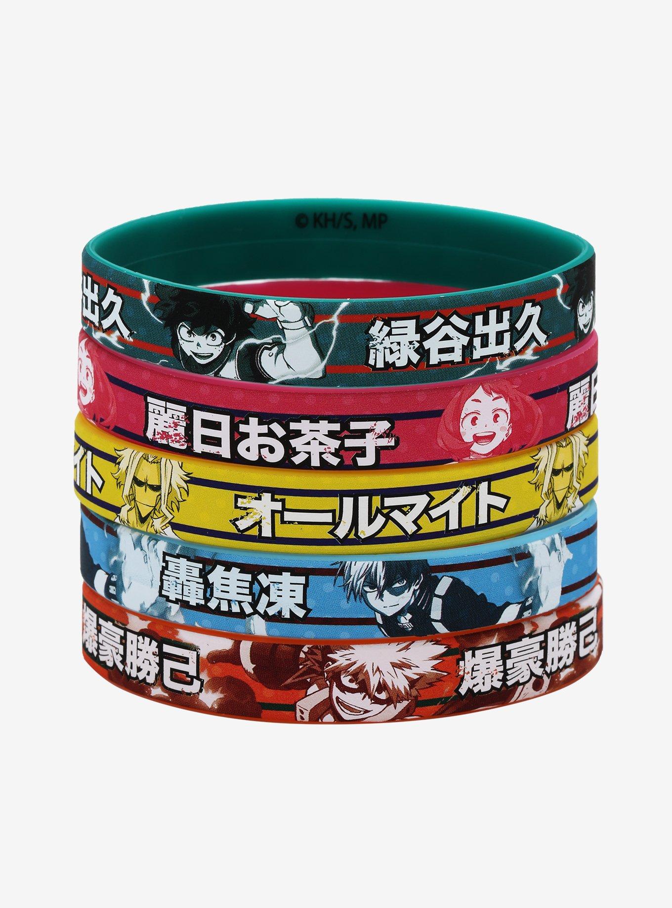 My Hero Academia Characters Rubber Bracelet Set, , hi-res