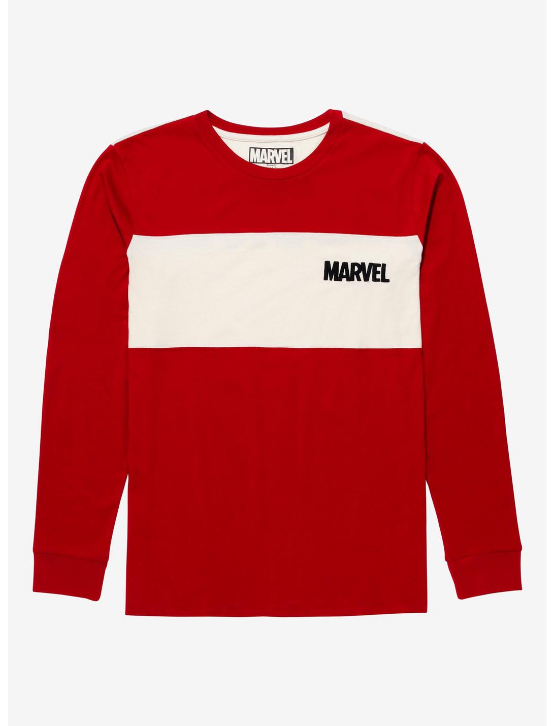 Marvel Logo Color-Block Long-Sleeve T-Shirt, MULTI, hi-res