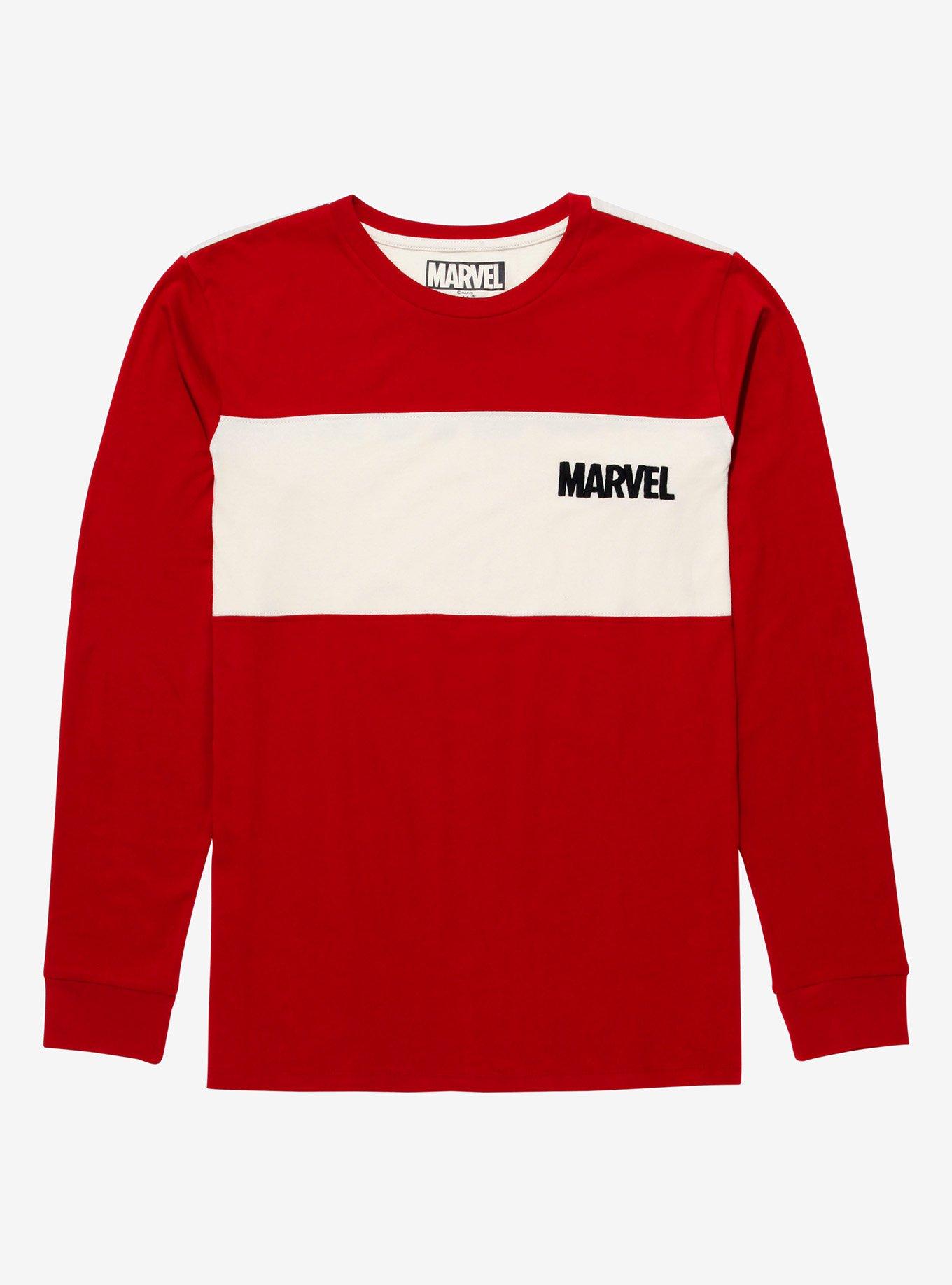 Marvel Logo Color-Block Long-Sleeve T-Shirt, MULTI, hi-res