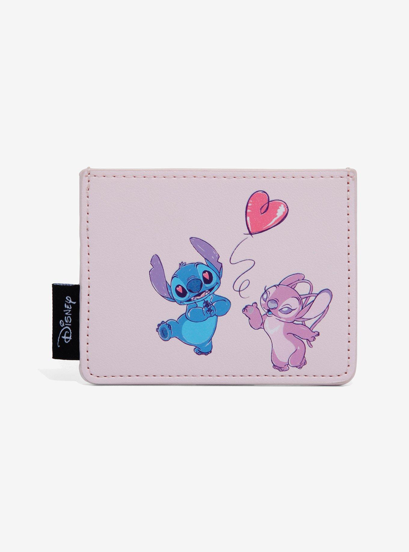 Womens Disney Lilo and Stitch Angel Heart Kisses Zip Pouch by