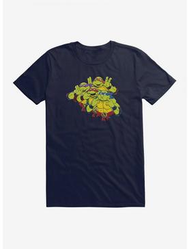 Teenage Mutant Ninja Turtles Group Making Faces T-Shirt, NAVY, hi-res