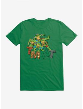 Teenage Mutant Ninja Turtles Patterned Logo Letters Group T-Shirt, , hi-res