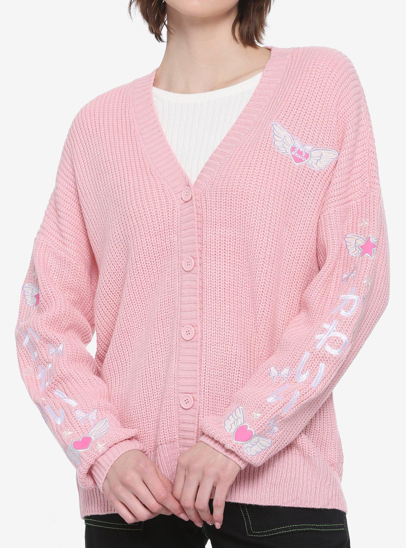 Kawaii Wings Embroidered Girls Cardigan Hot Topic