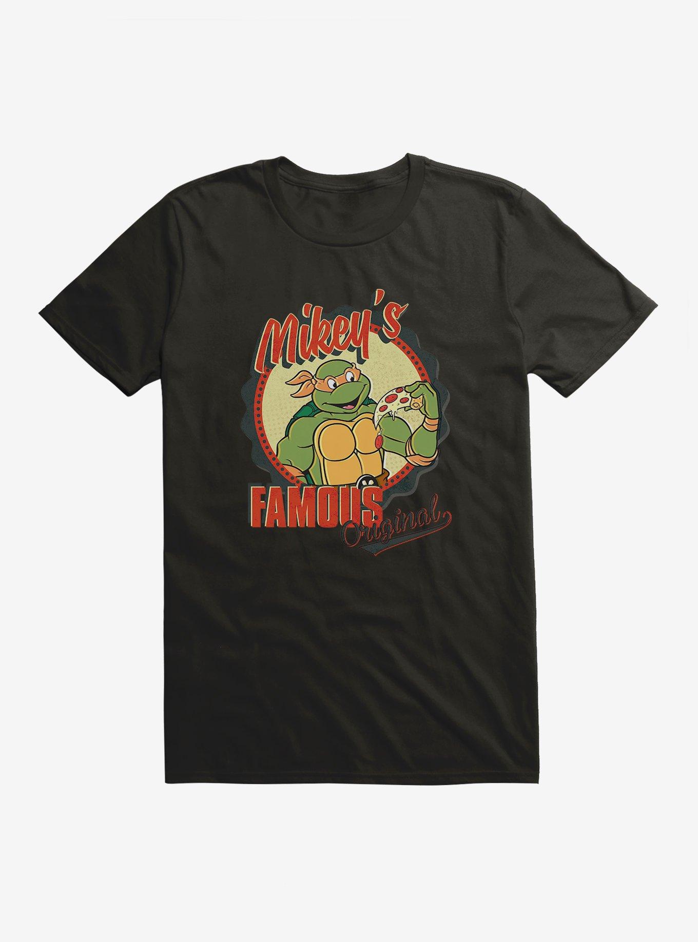 Teenage Mutant Ninja Turtles Mikey's Famous Original Pizza T-Shirt, BLACK, hi-res