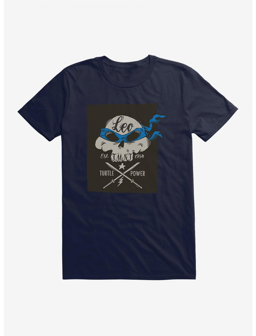 Teenage Mutant Ninja Turtles Leonardo Bandana Skull And Weapons T-Shirt, NAVY, hi-res
