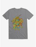Teenage Mutant Ninja Turtles Group Pose T-Shirt, STORM GREY, hi-res