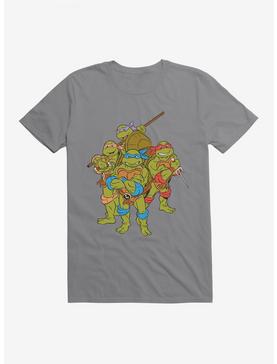 Teenage Mutant Ninja Turtles Group Pose T-Shirt, STORM GREY, hi-res