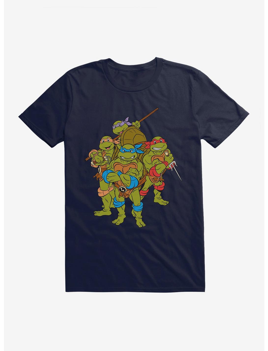 Teenage Mutant Ninja Turtles Group Pose T-Shirt, NAVY, hi-res