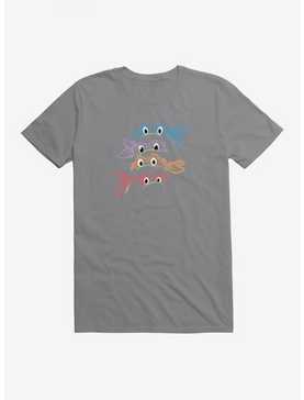 Teenage Mutant Ninja Turtles Neon Chalk Group Bandanas T-Shirt, STORM GREY, hi-res