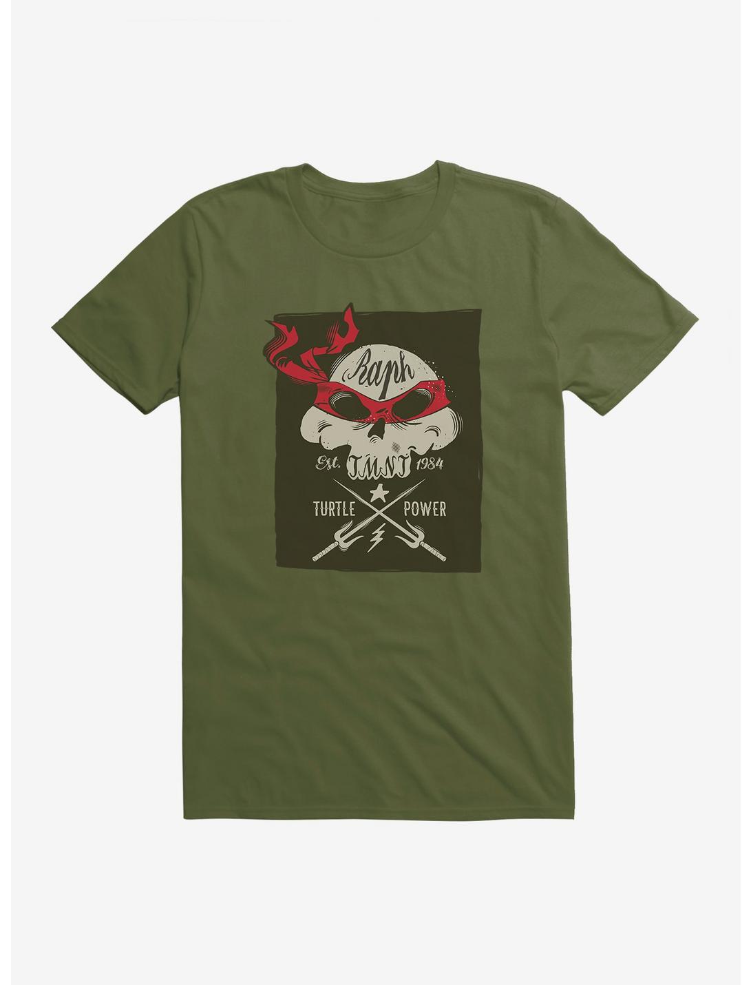 Teenage Mutant Ninja Turtles Raphael Bandana Skull And Weapons T-Shirt ...