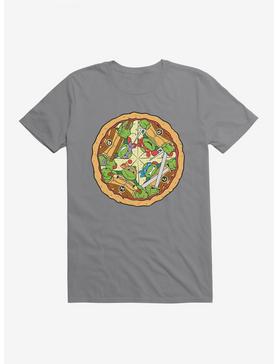 Teenage Mutant Ninja Turtles Group On Pizza Slices T-Shirt, , hi-res
