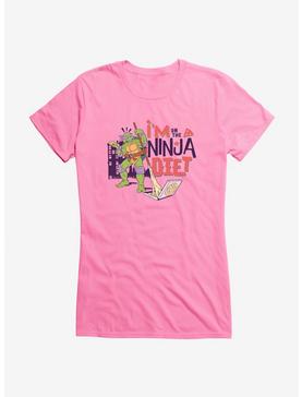 Teenage Mutant Ninja Turtles Donatello On The Ninja Diet Girls T-Shirt, CHARITY PINK, hi-res