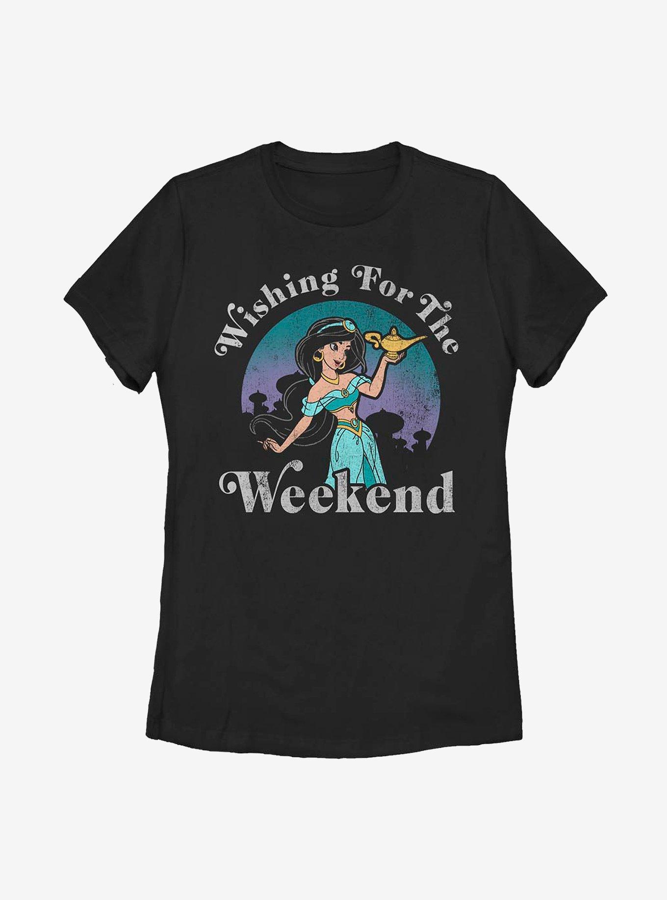 Disney Aladdin Weekend Wish Womens T-Shirt, BLACK, hi-res