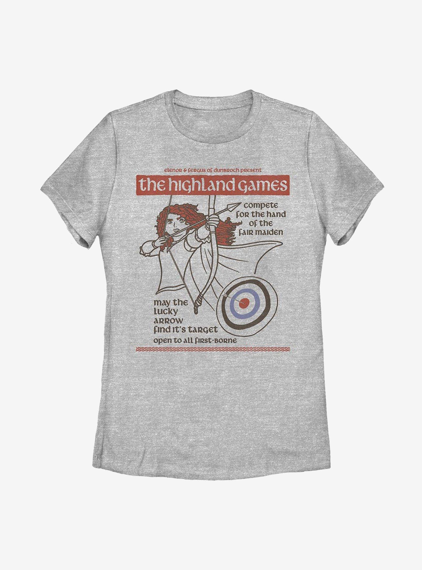 Disney Pixar Brave Highland Games Womens T-Shirt, ATH HTR, hi-res