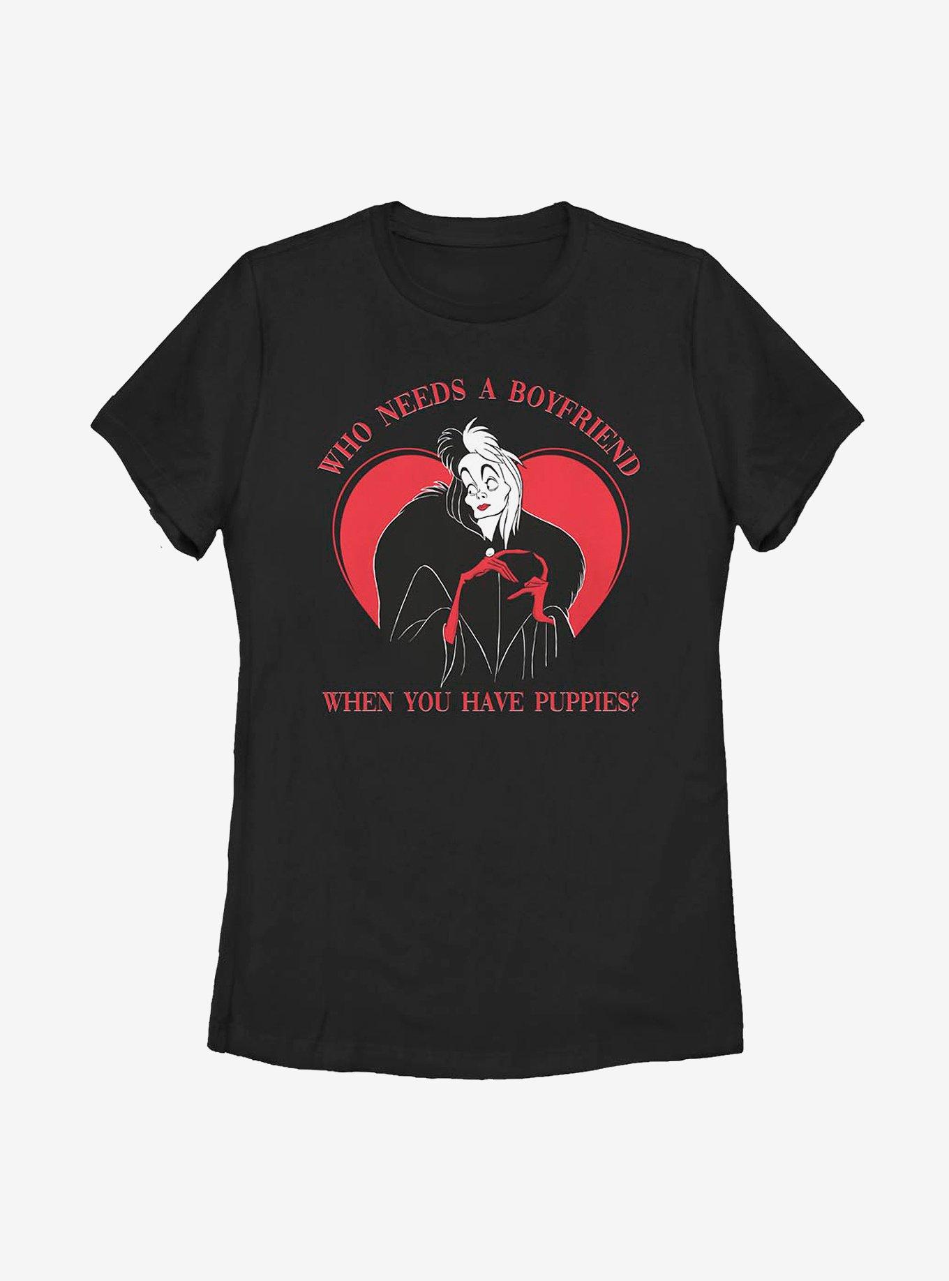 Disney 101 Dalmatians Cruella Puppies Over Boyfriend Womens T-Shirt, , hi-res