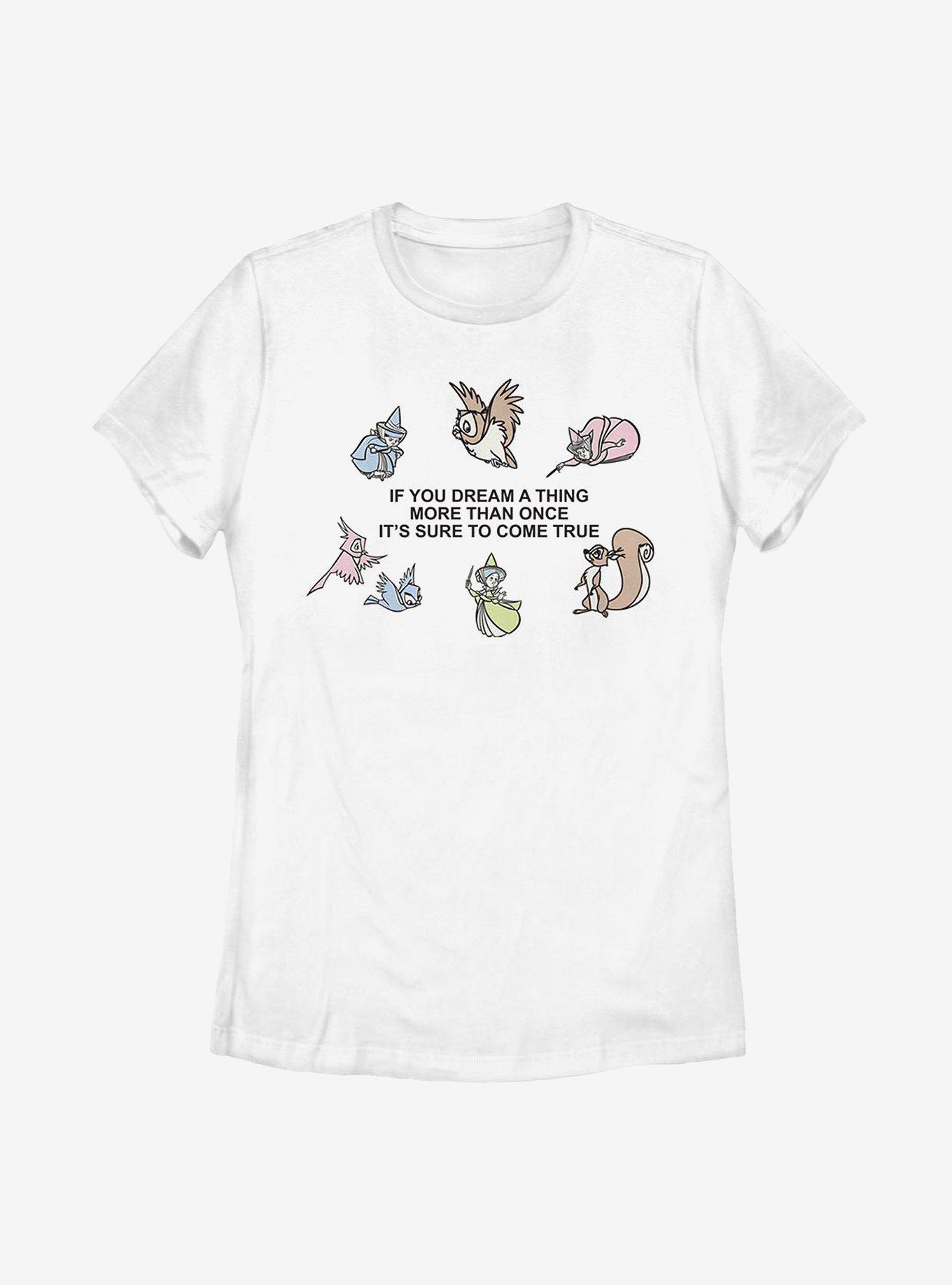 Disney Sleeping Beauty Dream It Womens T-Shirt, WHITE, hi-res