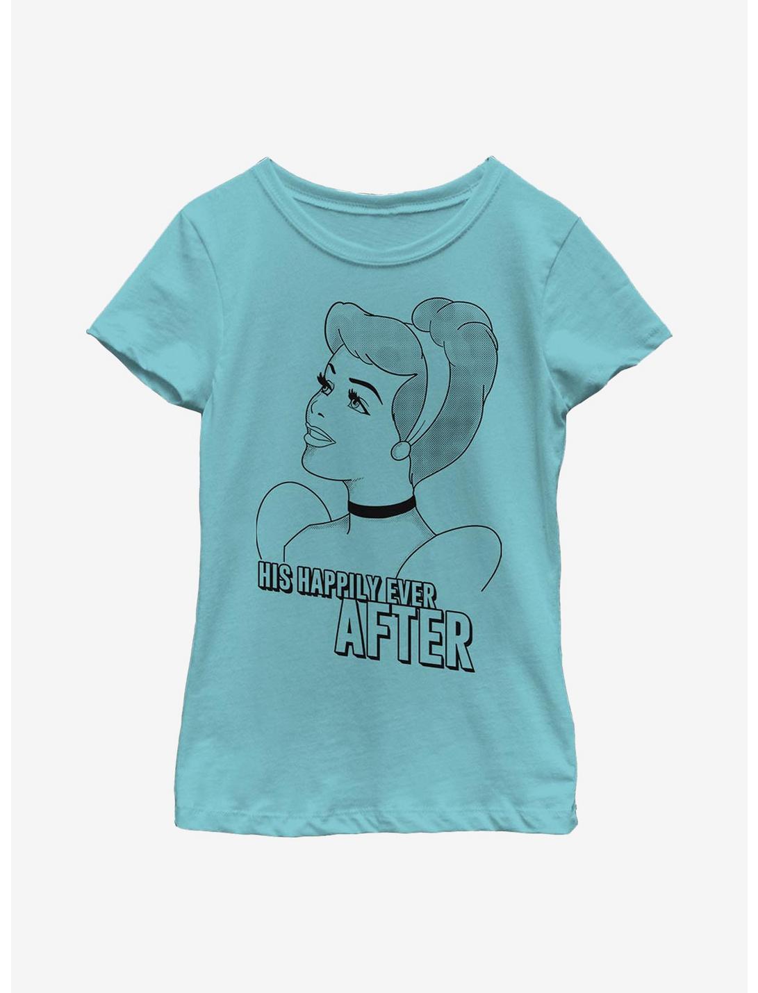 Disney Cinderella Romantic Cindy Youth Girls T-Shirt, TAHI BLUE, hi-res