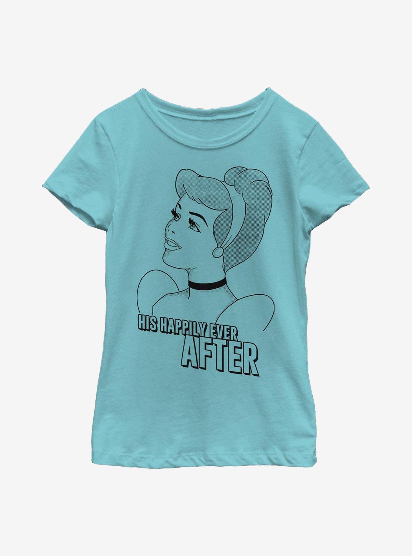 Disney Cinderella Romantic Cindy Youth Girls T-Shirt, TAHI BLUE, hi-res