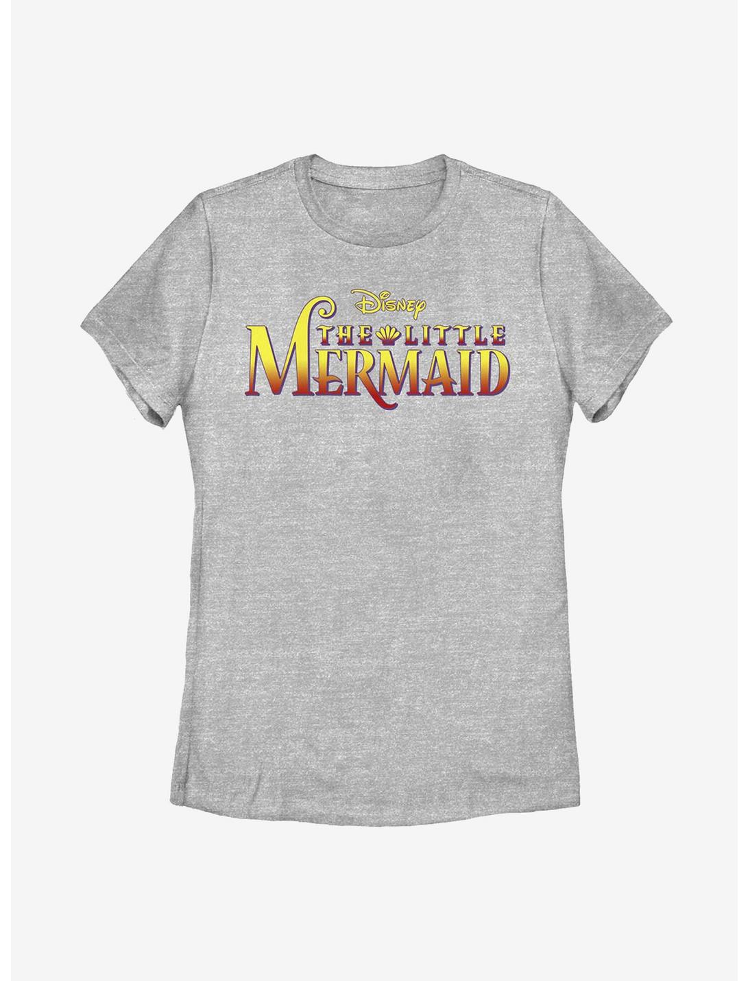 Disney The Little Mermaid Logo Womens T-Shirt, ATH HTR, hi-res