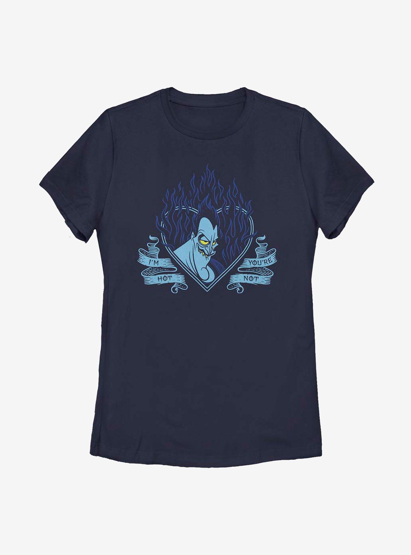 Disney Hercules Hades I'm Hot Youre Not Womens T-Shirt, NAVY, hi-res