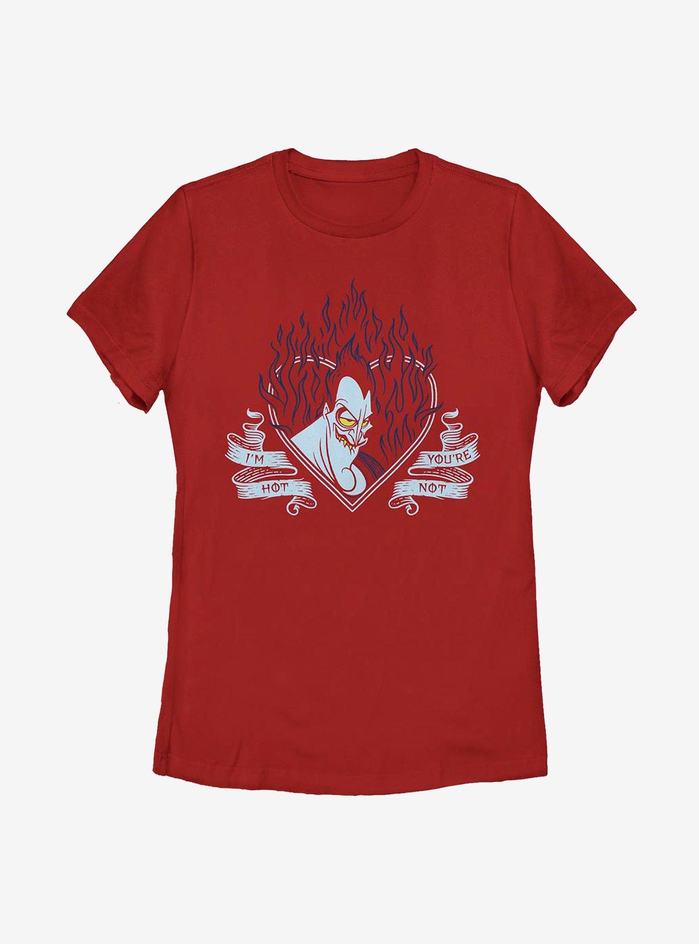 Disney Hercules Hades I'm Hot Youre Not Womens T-Shirt, RED, hi-res