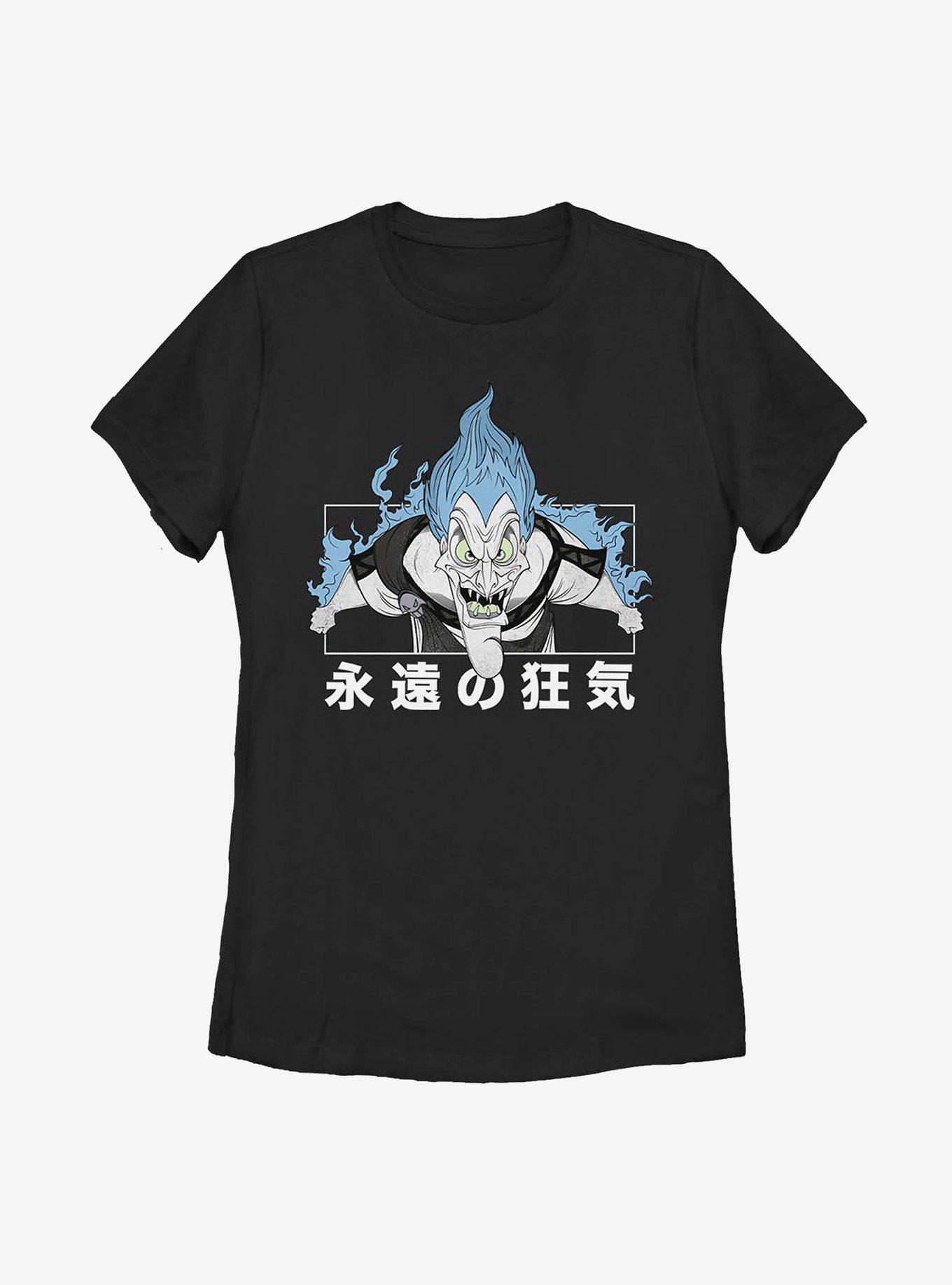 Disney Hercules Hades Japanese Text Womens T-Shirt, BLACK, hi-res