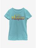 Disney The Little Mermaid Logo Youth Girls T-Shirt, TAHI BLUE, hi-res