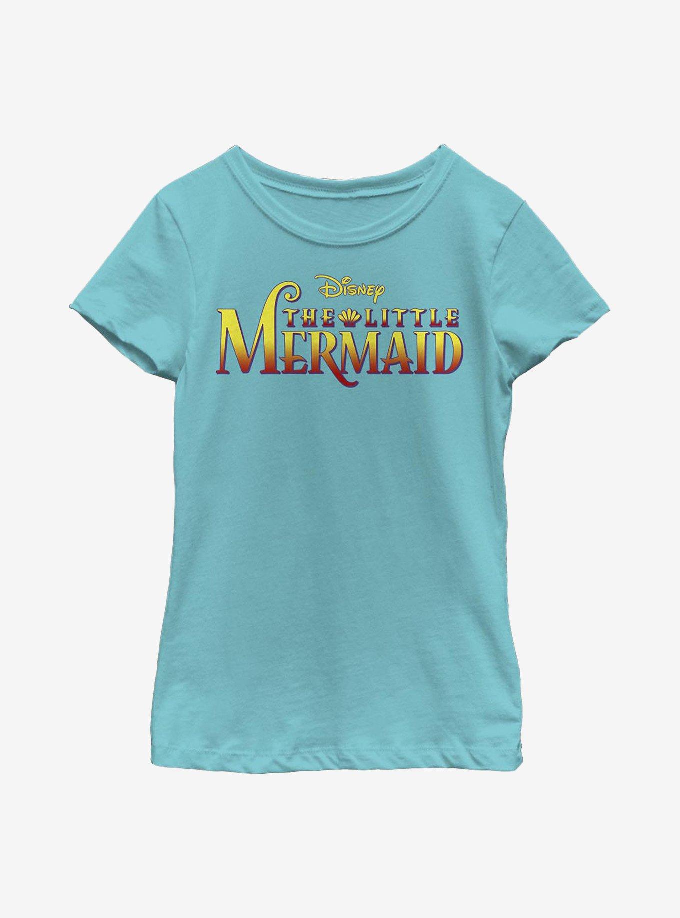 Disney The Little Mermaid Logo Youth Girls T-Shirt, , hi-res