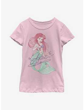 Disney The Little Mermaid Signed Ariel Youth Girls T-Shirt, , hi-res