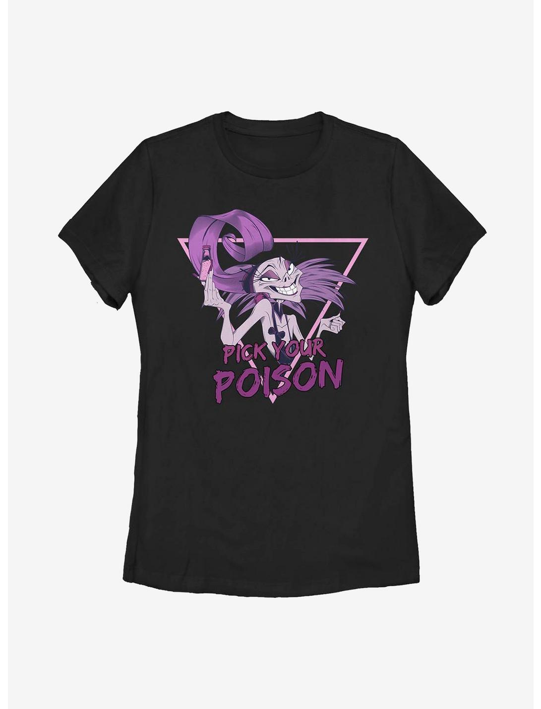 Plus Size Disney The Emperor's New Groove Pick Your Poison Womens T-Shirt, BLACK, hi-res