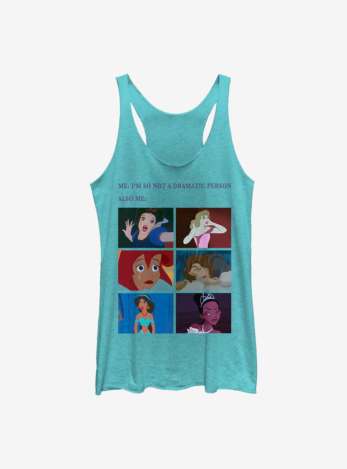 Disney Princesses Princess Drama Meme Womens Tank Top, TAHI BLUE, hi-res