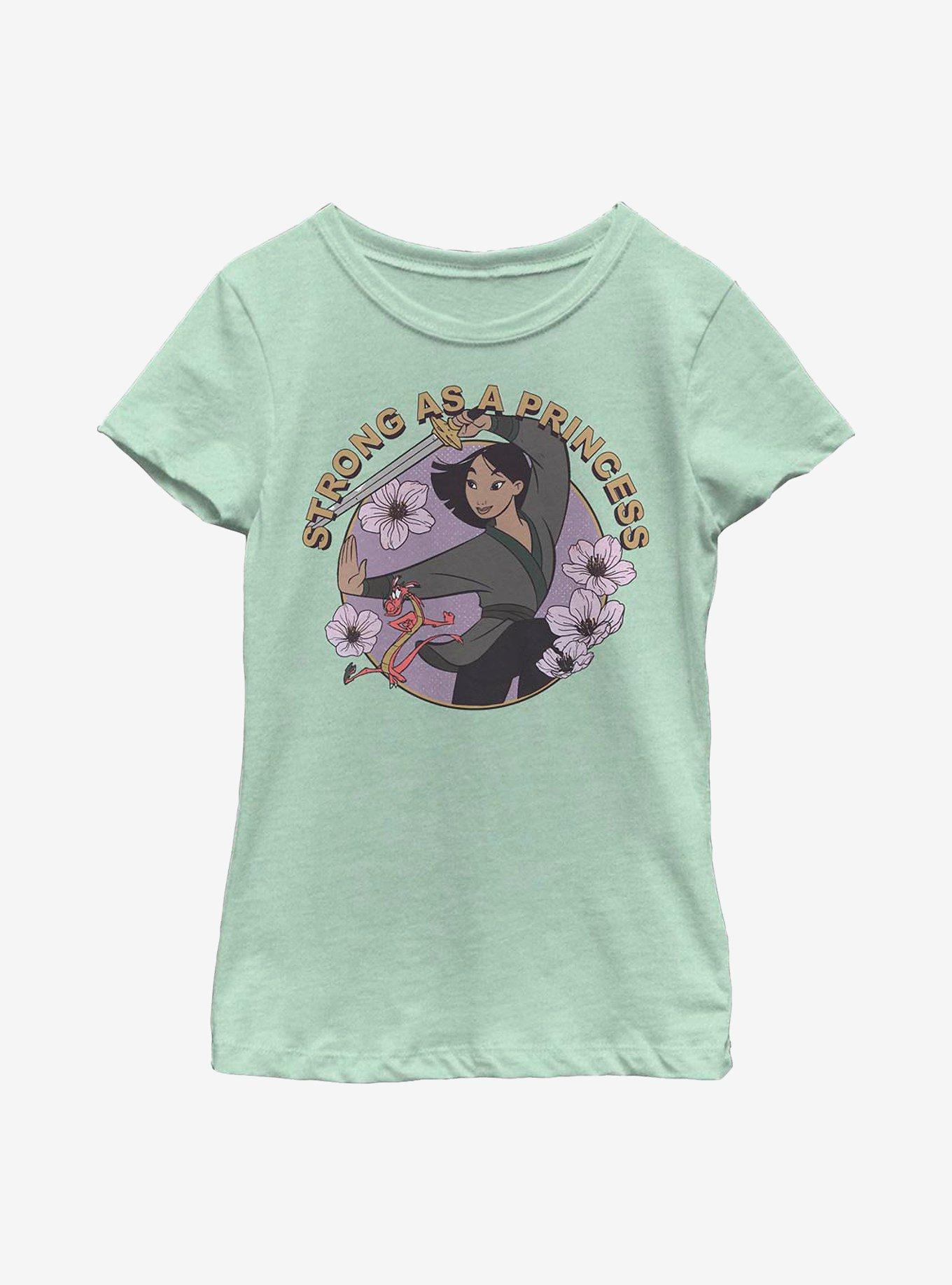 Disney Mulan Fight Like A Princess Youth Girls T-Shirt, MINT, hi-res