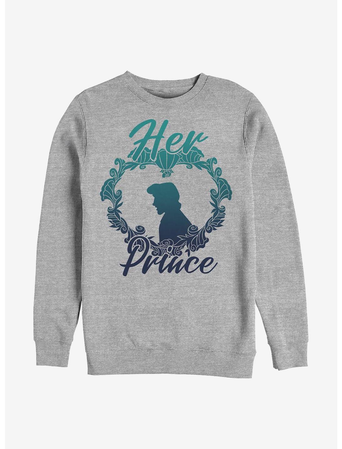 Plus Size Disney The Little Mermaid Her Prince Sweatshirt, ATH HTR, hi-res