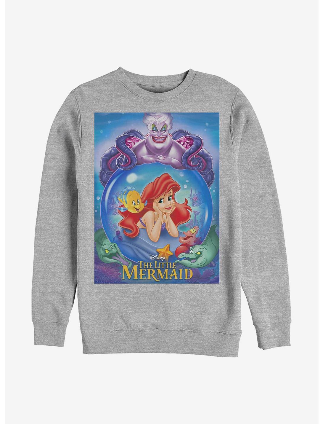 Disney The Little Mermaid Ariel And Ursula Sweatshirt, ATH HTR, hi-res