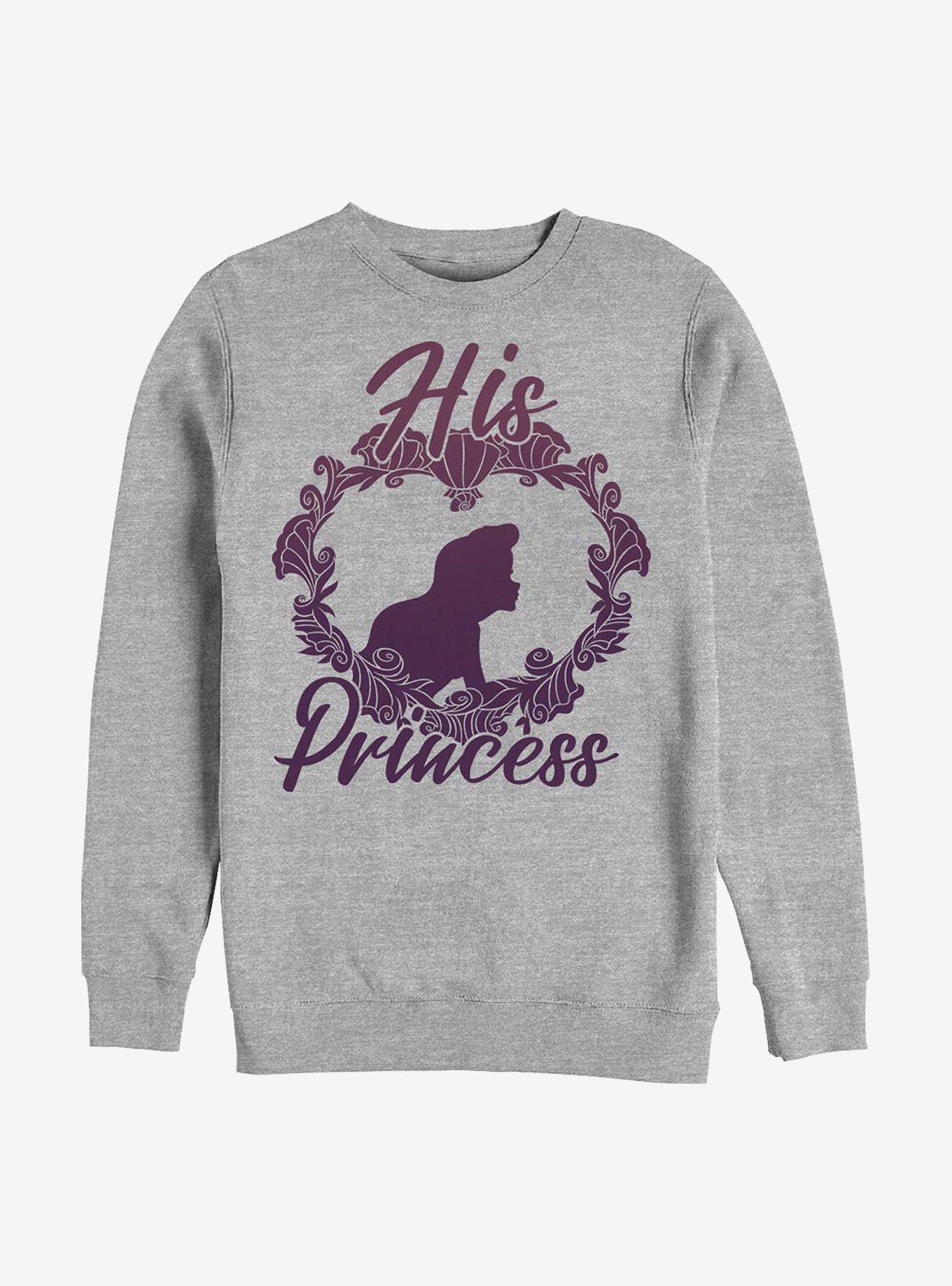 Disney The Little Mermaid His Princess Sweatshirt, ATH HTR, hi-res