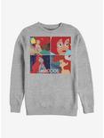 Plus Size Disney The Little Mermaid Ariel Moods Sweatshirt, ATH HTR, hi-res
