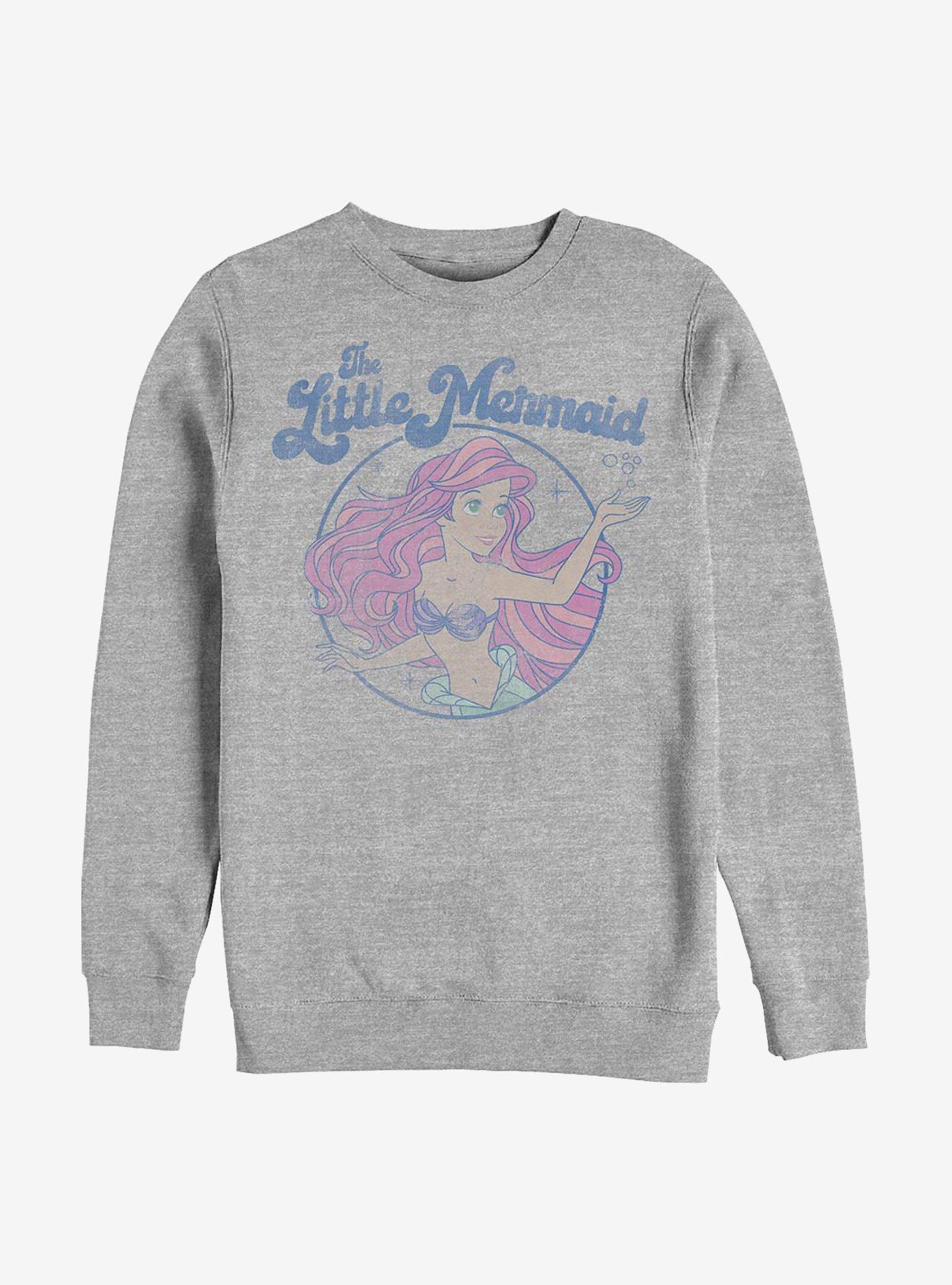 Disney The Little Mermaid Faded Ariel Art Sweatshirt, , hi-res