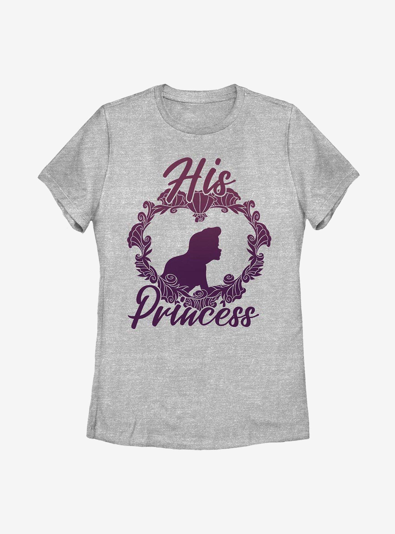 Disney The Little Mermaid His Princess Womens T-Shirt, ATH HTR, hi-res