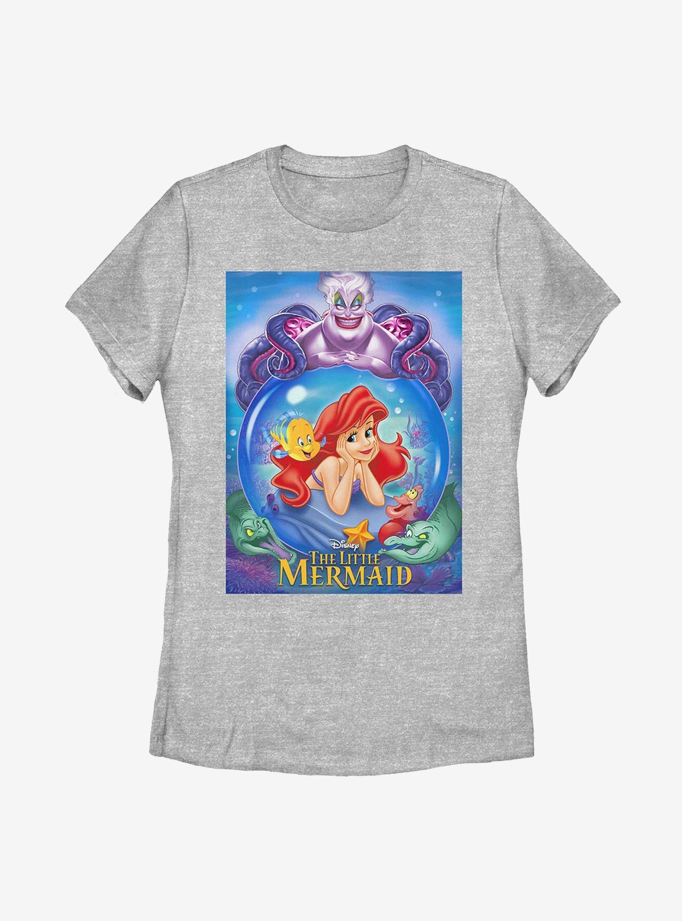 Disney The Little Mermaid Ariel And Ursula Womens T-Shirt, ATH HTR, hi-res